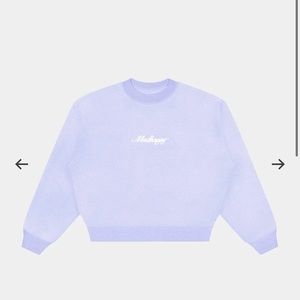 MADHAPPY lavender logo crewneck